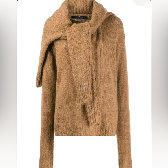 ROKH Double Tie Front Sweater in black size small - Picture 2 of 13